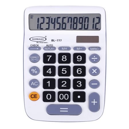 Bambalio 12 Digits BL-777 Electronic Calculator  3 Years Warranty