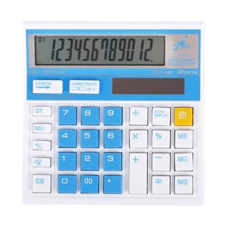 Jito 12 Digits JT-512 Blue Electronic Calculator with 18 months Warranty
