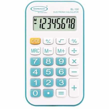 Bambalio 8 Digits BL-100  Portable Pocket Calculator with 3 Years Warranty