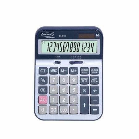 Bambalio 14 Digits BL-950 Large Display with Metallic Panel & 3 Years Warranty Electronic Calculator