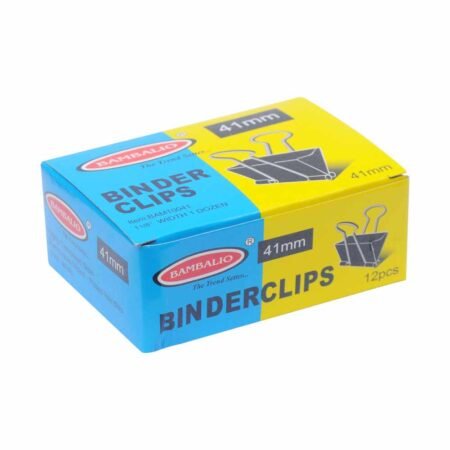 Bambalio Binder Clips 41mm Black Set of (12)