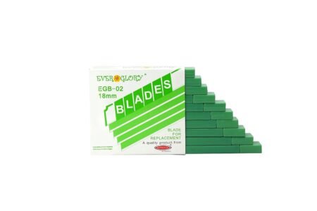 Ever Glory Replacement Cutter Blade Premium Quality - 18mm - EGB-02 (PM), Pack of 100 Blades