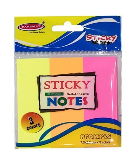 Bambalio SN-30 (Pack of 12) Sticky Note Pad 3x1-inch