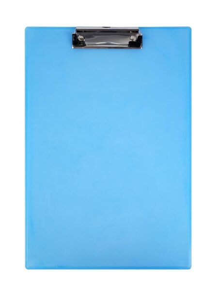 Bambalio Plastic 14 x 9.7 Clipboard Writing Pad Clipboards Drawing/Writing/Clipboard with Clip | Sturdy, Lightweight for Office, School, College (Blue)