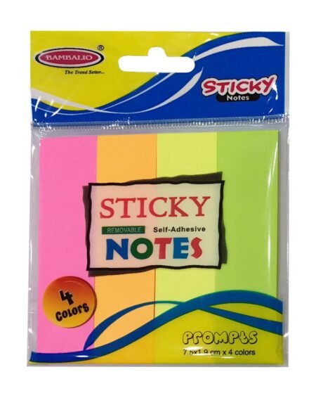 Bambalio SN-40 (Pack of 12) Sticky Note Pad 3x1-inch