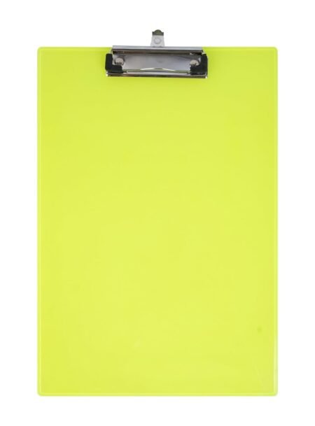 Bambalio Plastic 14 x 9.7 Clipboard Writing Pad Clipboards Drawing/Writing/Clipboard with Clip | Sturdy, Lightweight for Office, School, College (Light Green)