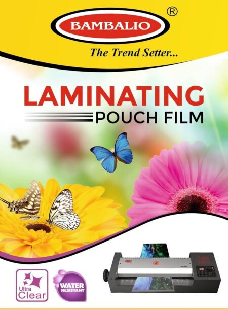 Bambalio LAM-425 Professional Thermal Laminating Pouch 65 X 95mm Id Card Size - 125 Microns /100 Sheets